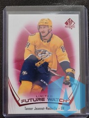 2021-22 SP Authentic Future Watch Limited Red Tanner Jeannot #198 Rookie
